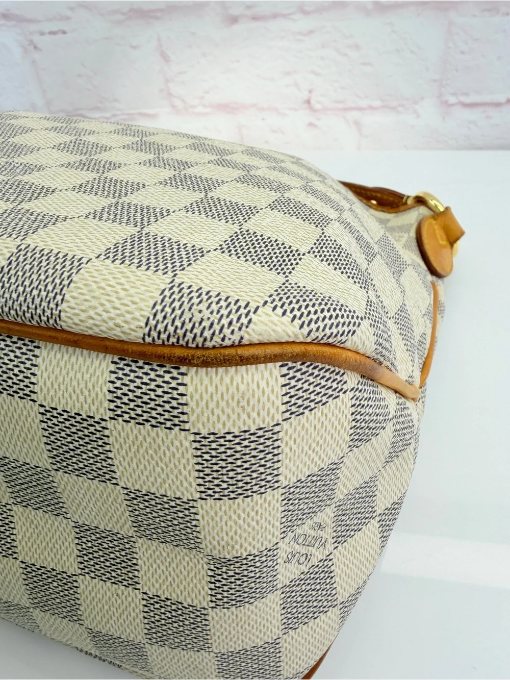 Louis Vuitton Damier Azur Delightful PM Pink